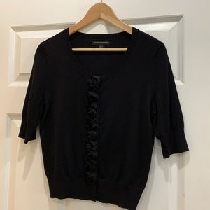 Express Design Studio Flower Placket Cropped Cardigan Size Medium